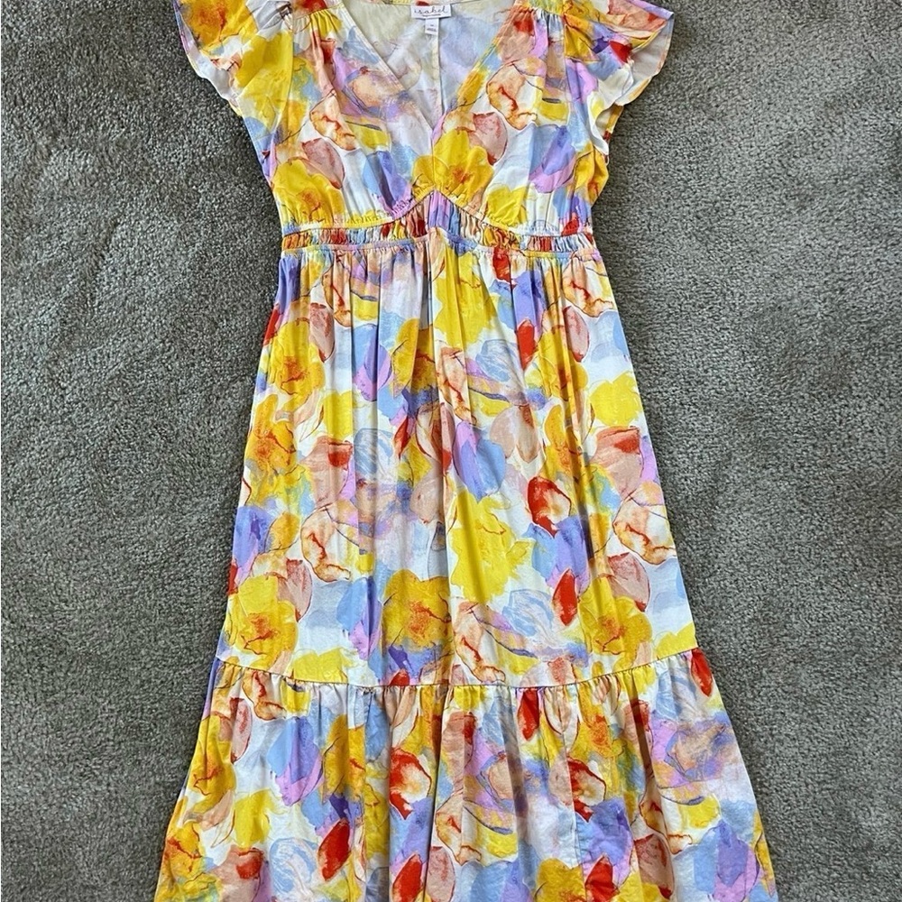 Ingrid & Isabel Floral Maternity Dress Medium